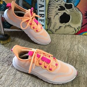 Adidas Womens Nario Move Acid Orange/White/Screaming Pink Running Shoes/…